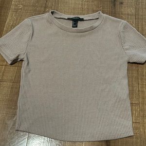 Mauve Brown Crop Top